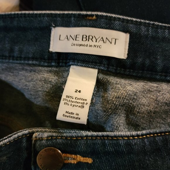 EUC Lane Bryant Hi-Rise Essential Stretch Straight Crop Size 24 - Picture 16 of 16